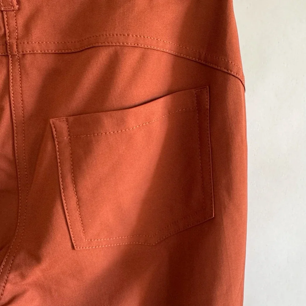 Lululemon Womens City Sleek 5 Pocket Pant 7/8 Size 6 Terracotta Orange